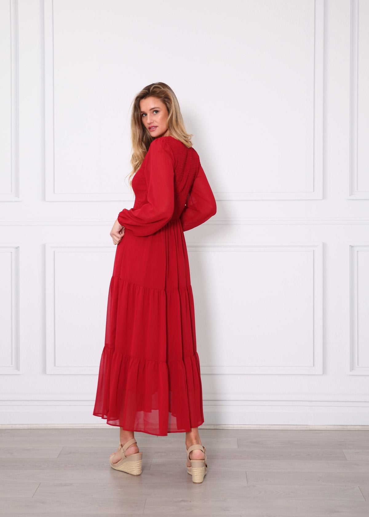RED ASHLEIGH DRESS